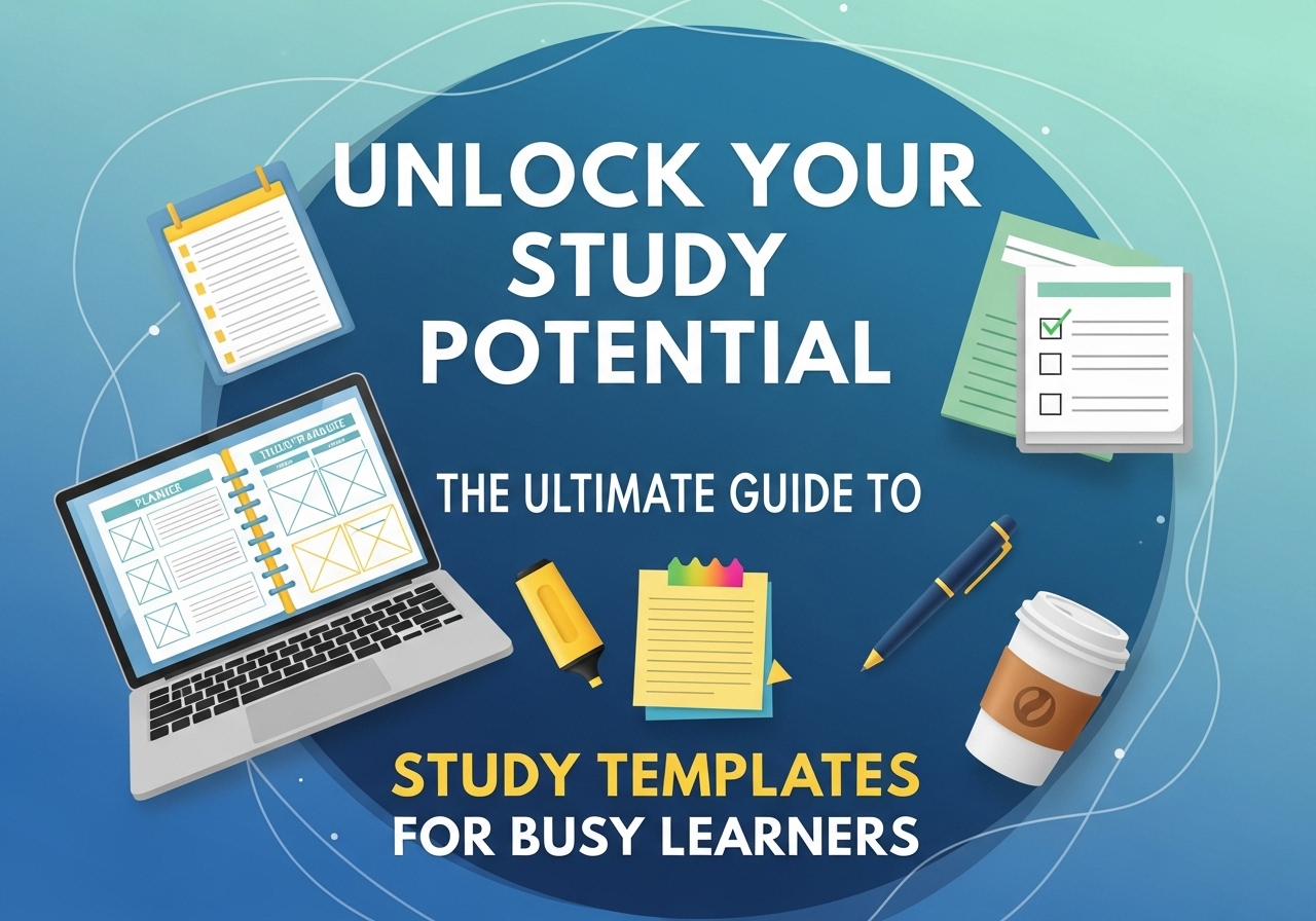 Unlock Your Study Potential: The Ultimate Guide to Study Templates for Busy Learners
